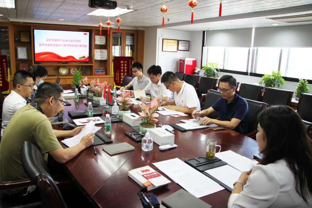 协会党支部举行党员大会暨党史学习教育组织生活会